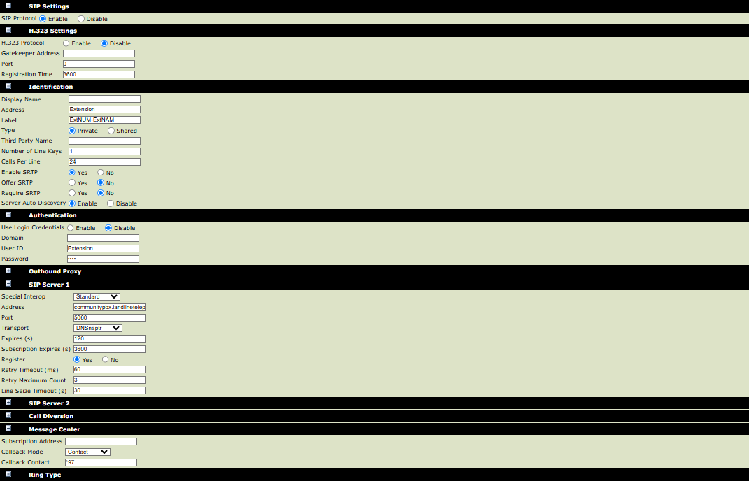 Poly Configuration Utility Lines